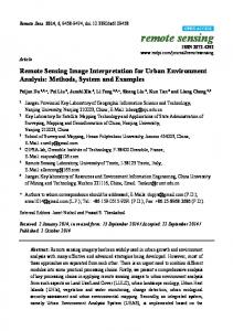 Remote Sensing Image Interpretation for Urban Environment ...