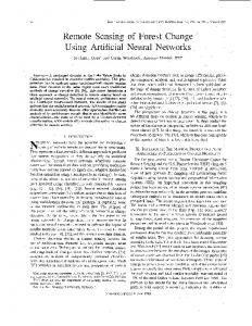 Remote Sensing of Forest Change Using Artificial Neural Networks ...