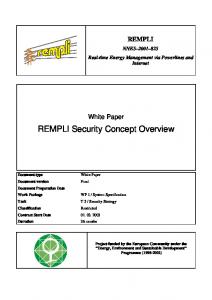 REMPLI Security Concept Overview