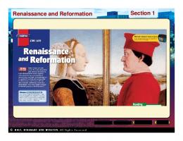 Renaissance and Reformation Section 1