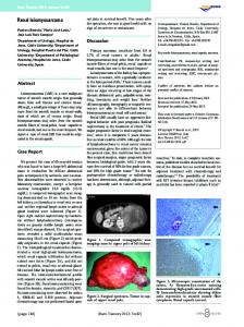 Renal leiomyosarcoma - Semantic Scholar