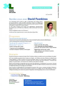 Rendez-vous avec David Foenkinos