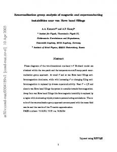 Renormalization group analysis of magnetic and superconducting ...