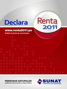 Renta Anual 2011 (Personas Naturales)