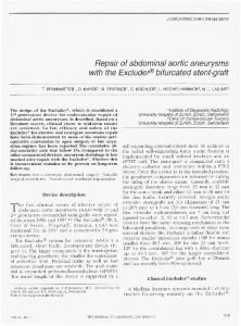 Repair of abdominal aortic aneurysms with the ...