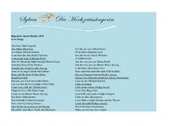 Repertoire Liste April 2013