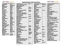 Repertoireliste Instrumentaltrio - Partido Gold