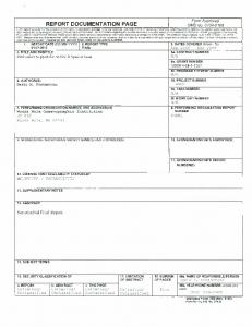 report documentation page