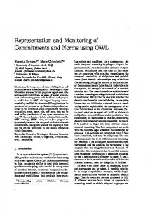 Representation and Monitoring of Commitments ... - Semantic Scholar