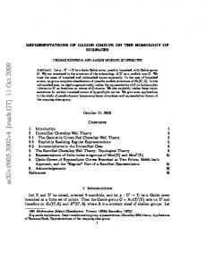 Representations of Galois Groups on the Homology of Surfaces