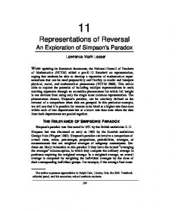 Representations of Reversal - CiteSeerX