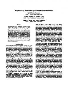 Representing Policies for Quantified Boolean Formulae