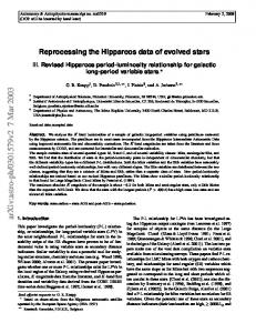 Reprocessing the Hipparcos data of evolved stars