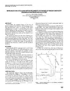 REPRODUCTIVE CYCLE AND BATCH FECUNDITY OF ... - CalCOFI