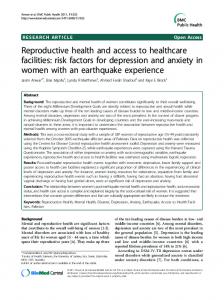 Reproductive health and access to healthcare ... - BioMedSearch