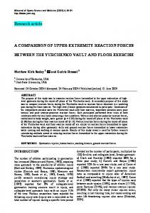 Research article A COMPARISON OF UPPER-EXTREMITY ...