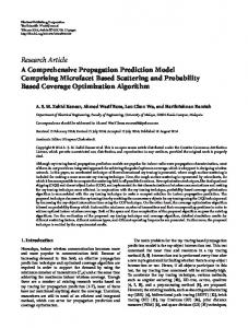 Research Article A Comprehensive Propagation