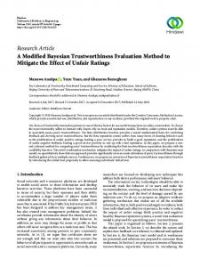 Research Article A Modified Bayesian ...