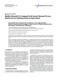 Research Article Bladder Mucosal CO2 Compared ... - BioMedSearch