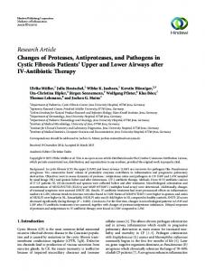 Research Article Changes of Proteases