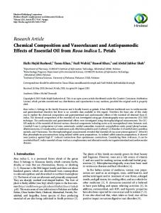 Research Article Chemical Composition and ...