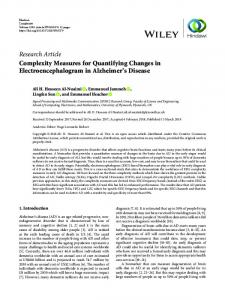 Research Article Complexity Measures for