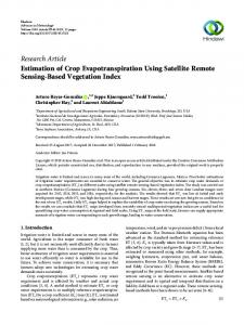 Research Article Estimation of Crop ...