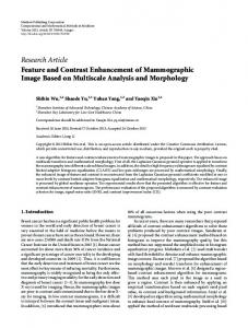 Research Article Feature and Contrast