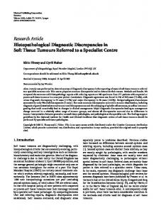 Research Article Histopathological Diagnostic ... - BioMedSearch