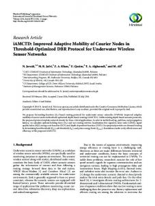 Research Article iAMCTD: Improved Adaptive Mobility ...