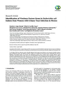 Research Article Identification of Virulence Factors ...