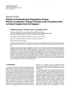 Research Article Kinetics of Nonisothermal