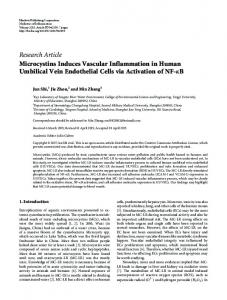 Research Article Microcystins Induces Vascular ... - Semantic Scholar