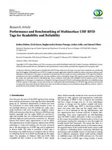 Research Article Performance and Benchmarking of ... - Hindawi
