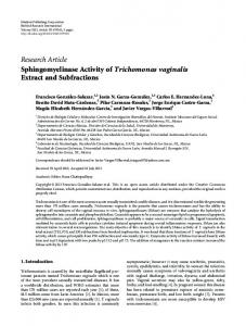 Research Article Sphingomyelinase Activity of ... - BioMedSearch