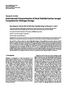 Research Article Synthesis and Characterization of ...