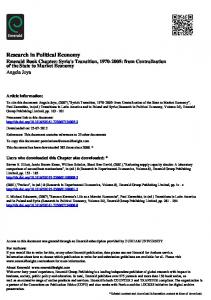 Research in Political Economy