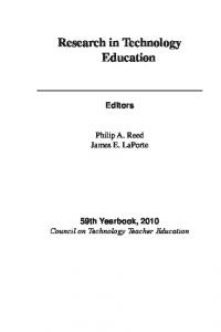 Research in Technology Education