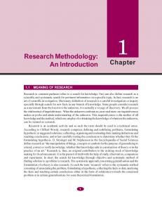 Research Methodology