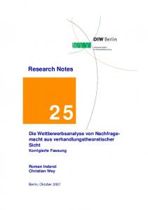 Research Notes - DIW Berlin