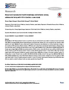 Research - Pan African Medical Journal