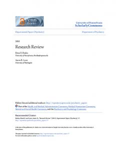 Research Review - Semantic Scholar