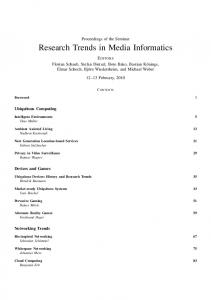 Research Trends in Media Informatics