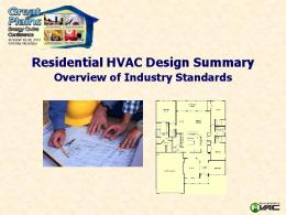 Residential HVAC Design Summary