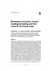 Resistance exercise, muscle loading/unloading and the ... - CiteSeerX