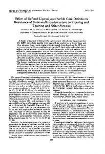 Resistance of Salmonella typhimurium to Freezing and - Applied and ...