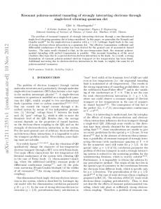 Resonant polaron-assisted tunneling of strongly interacting electrons