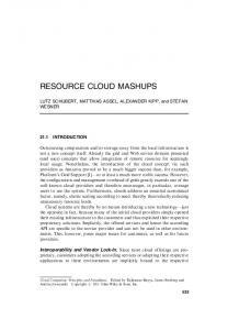 Resource Cloud Mashups (PDF Download Available)