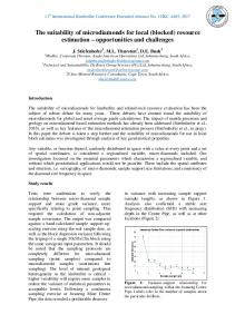 resource estimation - International Kimberlite Conference