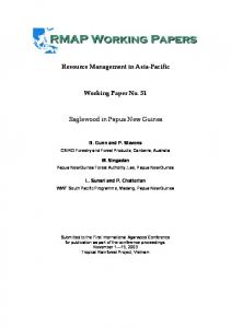 Resource Management in Asia-Pacific Working Paper No. 51 ... - ANU